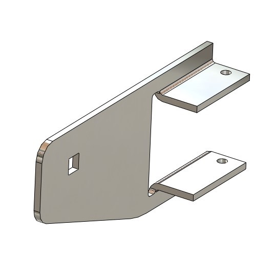 Tube motor support 50.50 square tubes - for RB 50, TGU tube motor