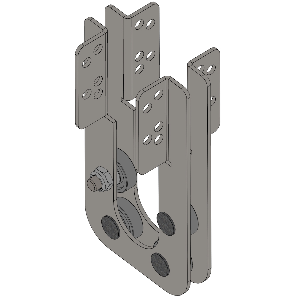 Lager 4-K 1" Vertikal - Giebelantrieb - VPE: = 20 Stk.