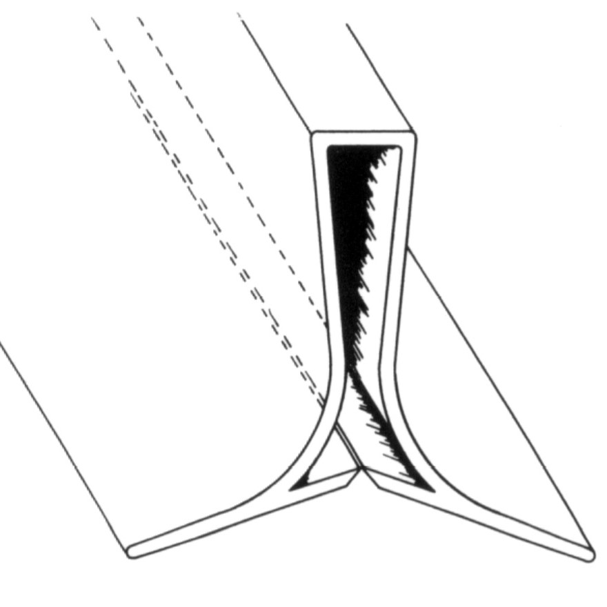 Verglasungsprofil für 35iger T-Sprossen L=6 m