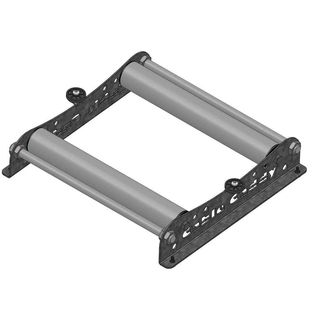 Cable Caddy Abwickelvorrichtung für Drähte & Seile 340mm (Standard) - Nutzbreite:340mm - Abmaße:400x380x93mm - Rahmen in RAL90006 - Tragkraft: ca.150kg